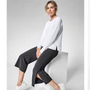 Athleta Tribecca cropped wide leg trouser